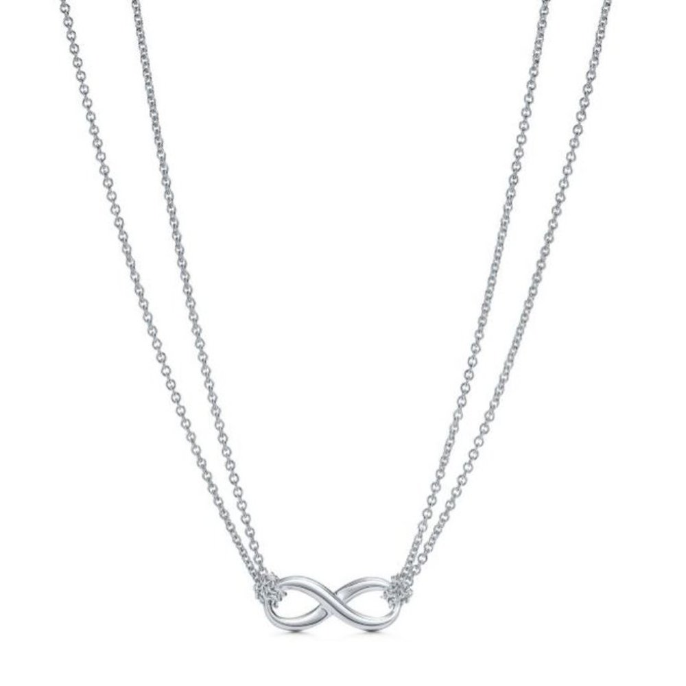 Tiffany & Co. Infinity Pendant on 18inch chain - Necklace (bag and box included) - Picture 15 of 16